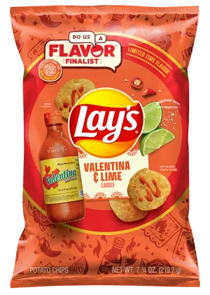 Batata Lay’s de pimenta Valentina com limão