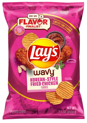 Batata Lay’s de frango frito ao estilo coreano