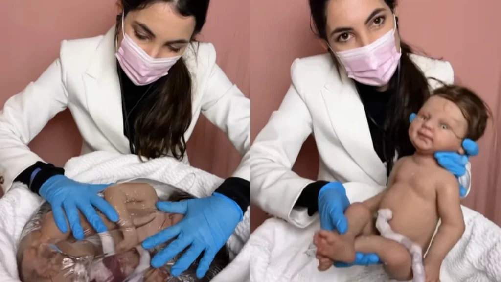 Vídeo: influencer volta a viralizar com parto de ‘boneca reborn’ - Reprodução/Redes Sociais