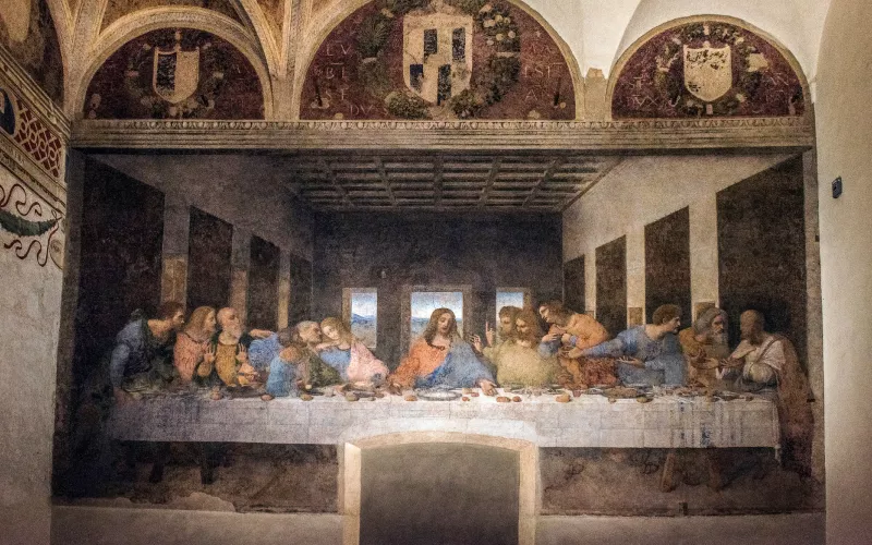  Basílica de Santa Maria delle Grazie, em Milão, abriga a pintura de A Última Ceia, de Leonardo da Vinci-Visit Italy