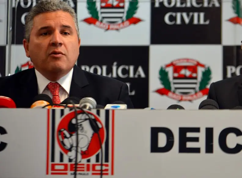 O delegado Fábio Pinheiro Lopes foi afastado do cargo de diretor do Deic após denúncias de lavar dinheiro para o PCC -  (crédito: Rovena Rosa/Agência Brasil)