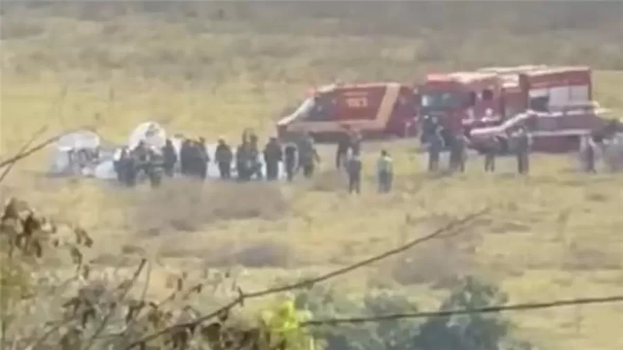Avião de pequeno porte cai em Sã José do Rio Preto, em São Paulo, e mata dus pessoas -  (crédito: Redes Sociais/ divulgação )