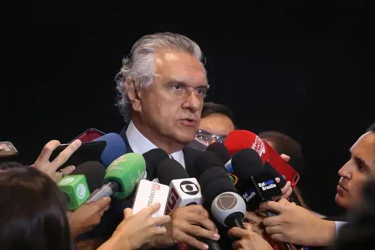 'Meu objetivo é pacificar o Brasil ao anistiar todos, inclusive o ex-presidente, dando mostras de que vou cuidar das pessoas', discursou Caiado -  (crédito: Antonio Cruz/ Ag&ecirc;ncia Brasil)