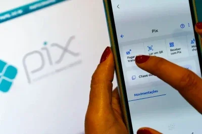 A tela de um smartphone exibe o aplicativo do Pix, sistema de pagamento instant&acirc;neo em constante evolu&ccedil;&atilde;o no Brasil. -  (crédito:  Bruno Peres/ Ag&ecirc;ncia Brasil)