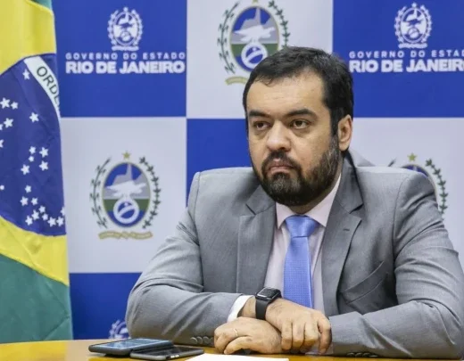 A ren&uacute;ncia de Cl&aacute;udio Castro est&aacute; marcada para esta segunda-feira (23/3)
 -  (crédito: Foto: Rafael Campo/GOVRJ)