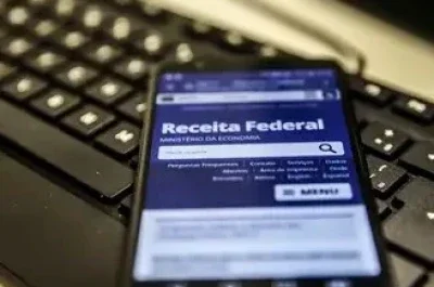 Acesse a declara&ccedil;&atilde;o pr&eacute;-preenchida do Imposto de Renda no site da Receita Federal, dispon&iacute;vel em dispositivos m&oacute;veis. -  (crédito: Ag&ecirc;ncia Brasil)