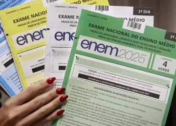 Candidatos que faltaram ao Enem 2025 precisam justificar a aus&ecirc;ncia para pedir isen&ccedil;&atilde;o da taxa do Enem 2026. -  (crédito: Angelo Miguel/MEC)