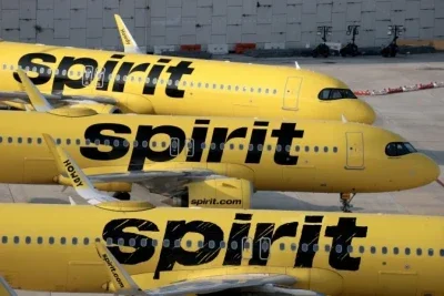 A Spirit Aviation Holdings Inc. iniciou o encerramento das operações da Spirit Airlines após não conseguir obter financiamento do governo Trump -  (crédito: JOE RAEDLE / GETTY IMAGES NORTH AMERICA / GETTY IMAGES VIA AFP))