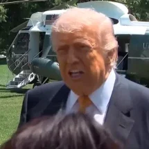 Trump chama repórter de 'burra' após pergunta sobre obra na Casa Branca - Reprodução/Redes Sociais