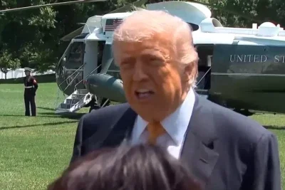 O episódio ocorreu antes da viagem de Donald Trump à China
 -  (crédito: Reprodução/Redes Sociais)