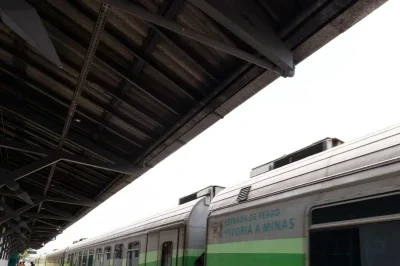 Trem da Estrada de Ferro Vitória a Minas -  (crédito: Reprodução/Marcus Orlandi de Simoni)