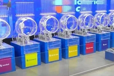 M&aacute;quinas de sorteio de loterias da Caixa, onde os n&uacute;meros sorteados podem premiar participantes de bol&otilde;es. -  (crédito: Reprodu&ccedil;&atilde;o/ Youtube Caixa)