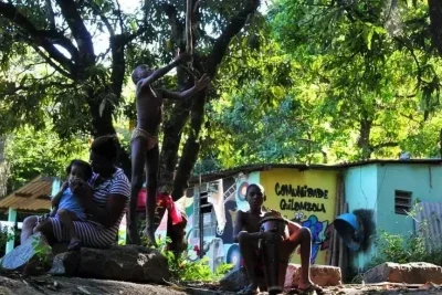 Comunidade Quilombola Manzo Ngunzo Kaiango fotogragada em 2018, ano em que foi reconhecida como patrimônio imaterial de Minas Gerais -  (crédito: Ramon Lisboa/EM/D.A Press)