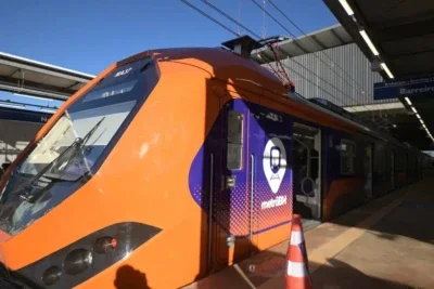 Metrô em BH -  (crédito: Leandro Couri/EM/DA.Press)