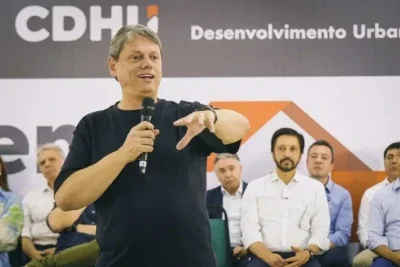 Tarcísio afirmou que Marina e Tebet 'levaram cartão vermelho' dos eleitores nos estados de origem  -  (crédito:  João Valério / Governo do Estado SP)