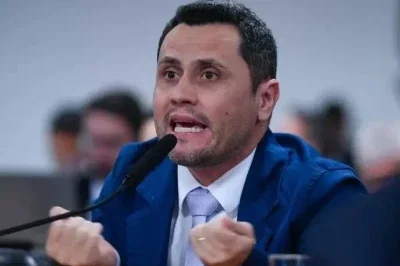 Cleitinho Azevedo, conhecido por seu estilo direto e incisivo, defende suas pautas no Congresso Nacional -  (crédito: Edilson Rodrigues/Ag&ecirc;ncia Senado)