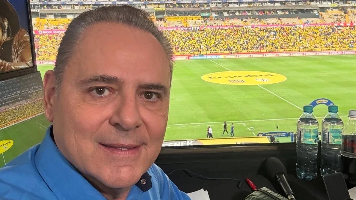 O narrador Luis Roberto foi afastado da cobertura da Copa do Mundo -  (crédito: Reprodu&ccedil;&atilde;o)