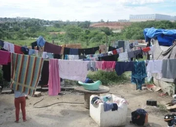 Comunidade Warao instalada em Betim, Região Metropolitana de BH -  (crédito: Alexandre Guzanshe/EM/DA.Press)
