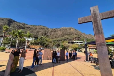 Dia ensolarado na Praça do Papa em Belo Horizonte -  (crédito: Jair Amaral/EM/DA.Press)