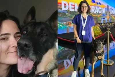 Veterinária morreu após ser mordida no pescoço por um cachorro da raça pastor-belga-malinois  -  (crédito: Reprodução/Instagram)