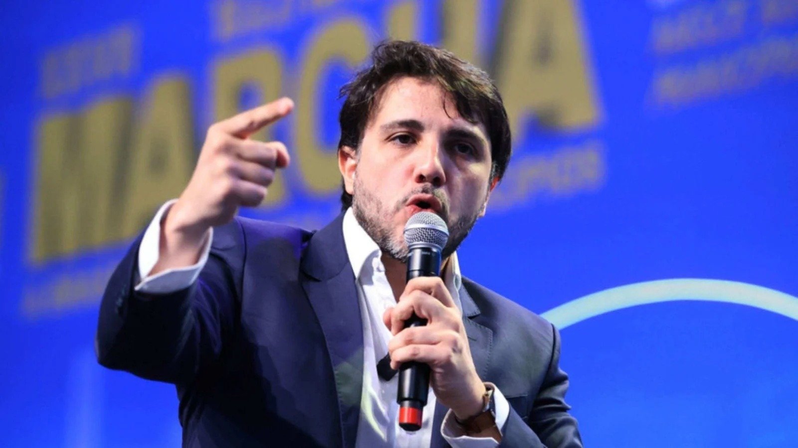 Renan Santos, cujo pedido de registro de campanha presidencial foi suspenso liminarmente pelo Tribunal Superior Eleitoral -  (crédito: Gilberto Cardoso/ Ag&ecirc;ncia CNM)