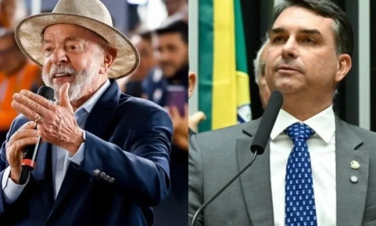Pesquisa Datafolha mostra Lula e Flávio Bolsonaro liderando as intenções de voto - (crédito: Ricardo Stuckert/PR/Andressa Anholete/Agência Senado)