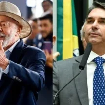 Pesquisa BTG: Lula lidera com 42% no 1º turno; Flávio Bolsonaro tem 37% - Ricardo Stuckert/PR/Andressa Anholete/Agência Senado