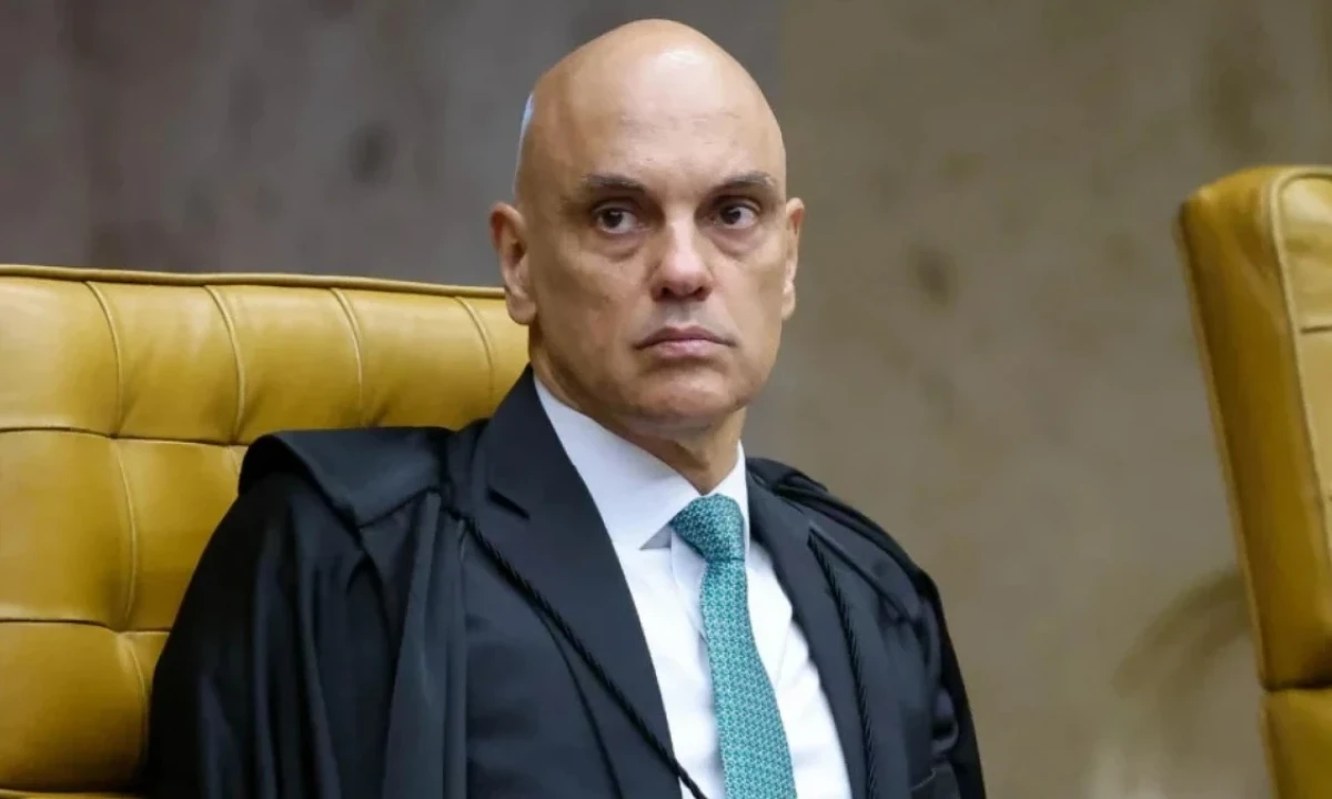 Alexandre de Moraes, ministro do STF, em meio à tensão na Corte sobre o julgamento que pode definir seu futuro - (crédito: Gustavo Moreno/ STF)