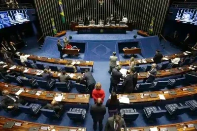 Sess&otilde;es no Senado Federal s&atilde;o palco para as sabatinas e vota&ccedil;&otilde;es que confirmam os indicados ao Supremo Tribunal Federal. -  (crédito: Divulga&ccedil;&atilde;o / Ag&ecirc;ncia Brasil)