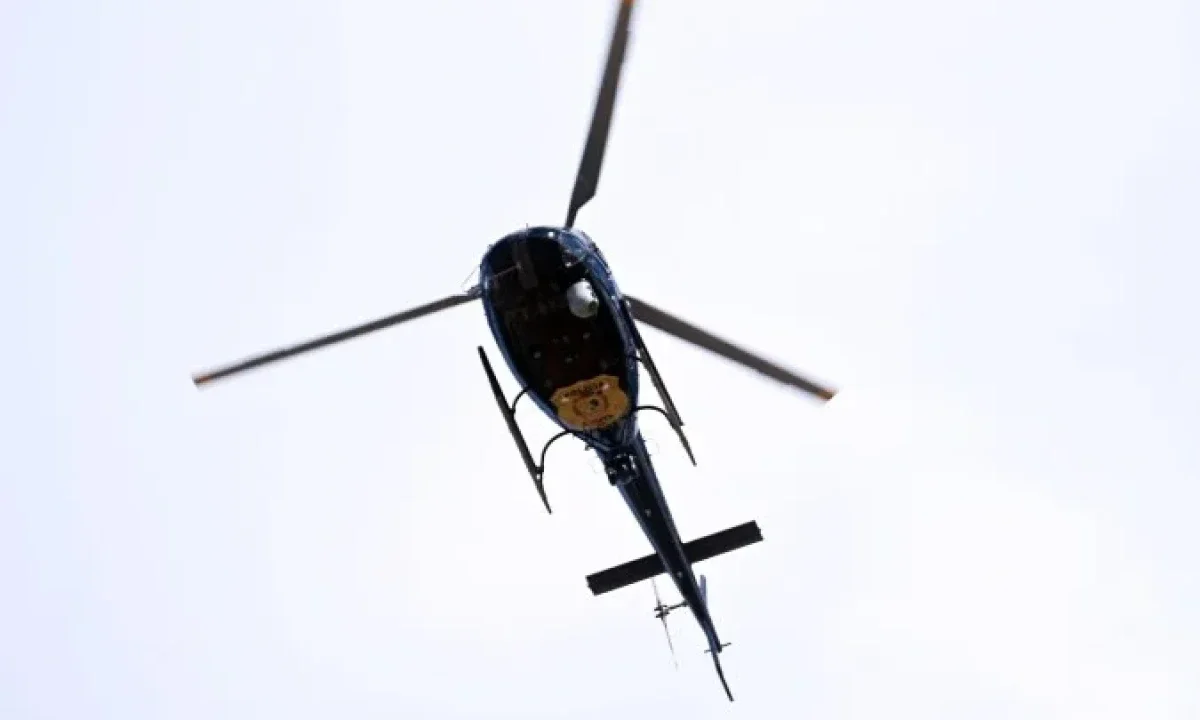 A imagem ilustrativa de um helicóptero - (crédito: Ed Alves/CB/D.A Press)