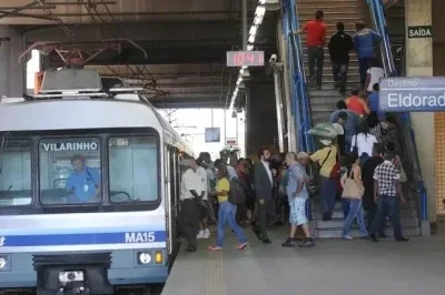 A expans&atilde;o da Linha 2 do metr&ocirc; de BH visa ampliar a capacidade do transporte p&uacute;blico, que j&aacute; atende milhares de passageiros -  (crédito: Jair Amaral/EM/D.A Press)