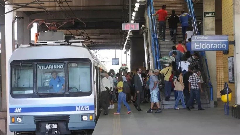 A expans&atilde;o da Linha 2 do metr&ocirc; de BH visa ampliar a capacidade do transporte p&uacute;blico, que j&aacute; atende milhares de passageiros -  (crédito: Jair Amaral/EM/D.A Press)