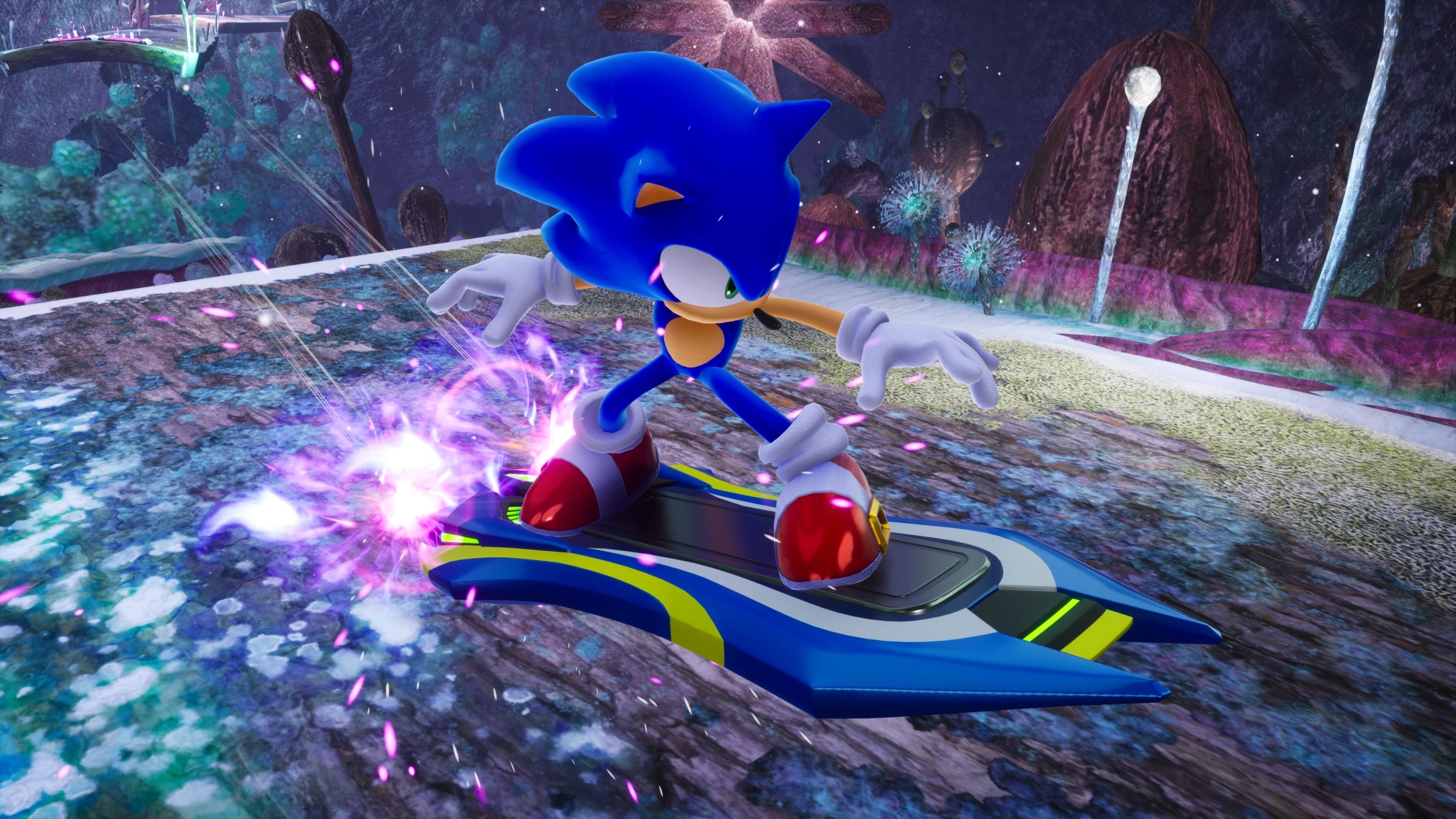 A jogabilidade din&acirc;mica e a alta velocidade de Sonic Racing: CrossWorlds, que se destaca como um jogo de corrida divertido -  (crédito: SEGA)