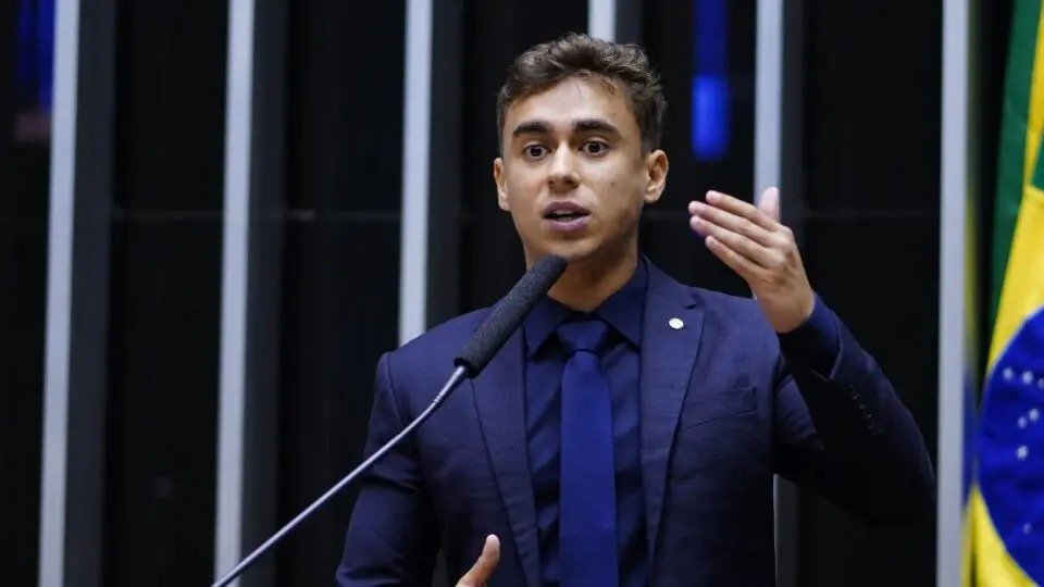 O deputado federal Nikolas Ferreira, envolvido na pol&ecirc;mica com o banqueiro Daniel Vorcaro sobre as cr&iacute;ticas ao Banco Master -  (crédito:  Pablo Valadares/C&acirc;mara dos Deputados)