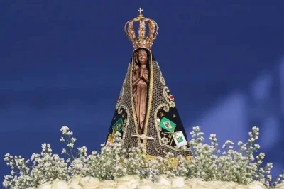 A imagem de Nossa Senhora Aparecida, s&iacute;mbolo da f&eacute; cat&oacute;lica  -  (crédito: Jos&eacute; Cruz/Ag&ecirc;ncia Brasil)