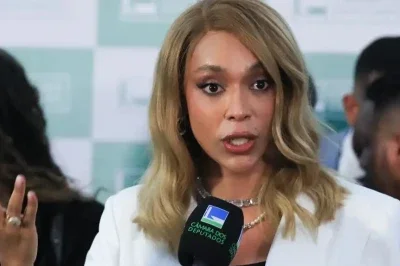 Erika Hilton, deputada federal, celebra a revers&atilde;o da decis&atilde;o do TSE sobre sua publica&ccedil;&atilde;o referente &agrave; padroeira do Brasil -  (crédito: Lula Marques/Ag&ecirc;ncia Brasil)