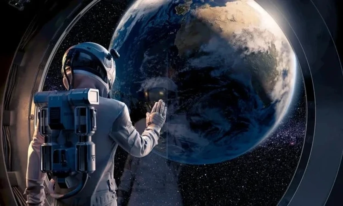 A contemplação da Terra do espaço, um cenário comum em filmes de ficção científica que marcam a Semana Mundial do Espaço. - (crédito: peepo/Getty Images)