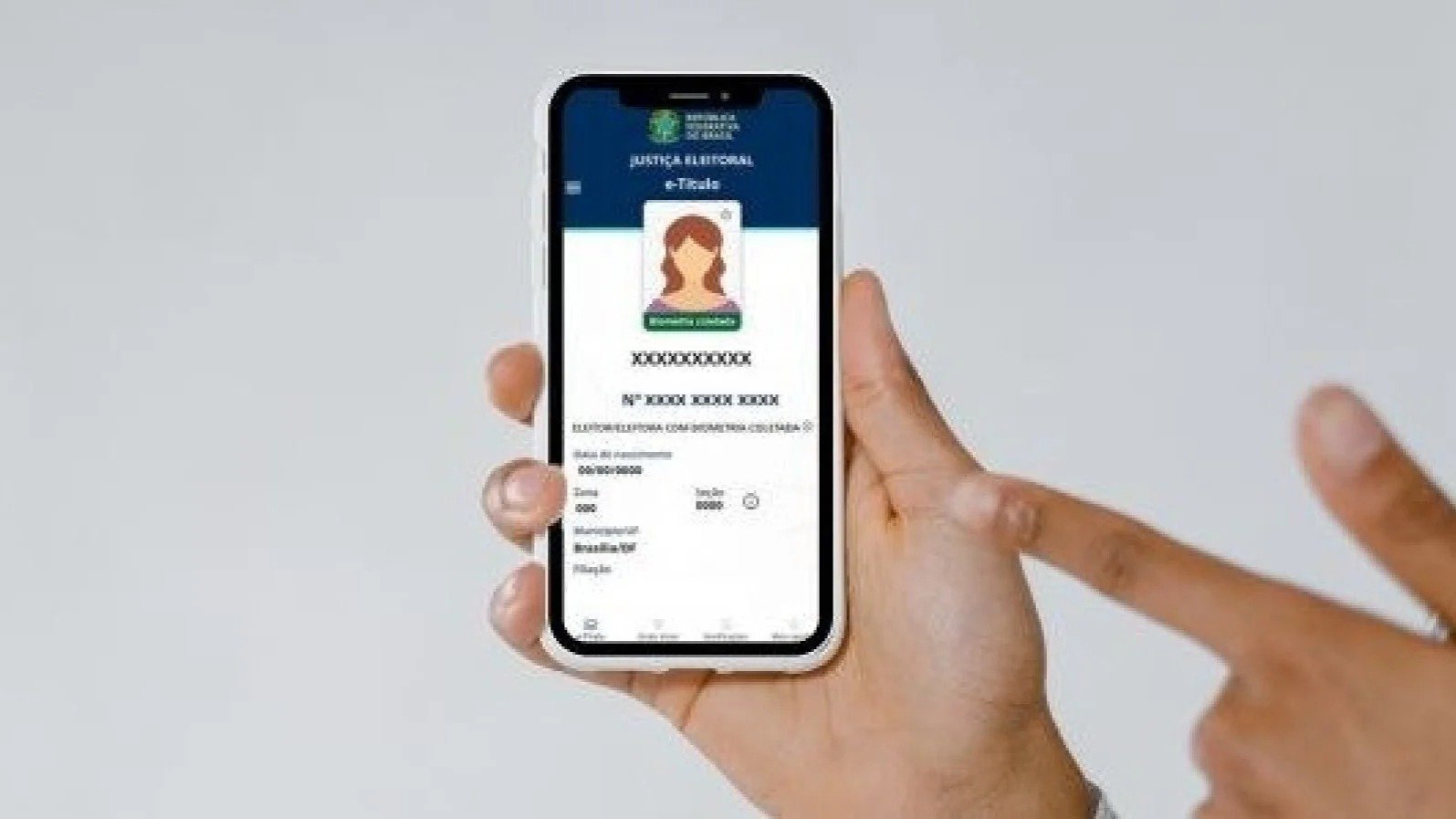 O aplicativo e-T&iacute;tulo da Justi&ccedil;a Eleitoral permite que eleitores consultem suas informa&ccedil;&otilde;es e local de vota&ccedil;&atilde;o diretamente pelo celular. -  (crédito: Reprodu&ccedil;&atilde;o/TSE)