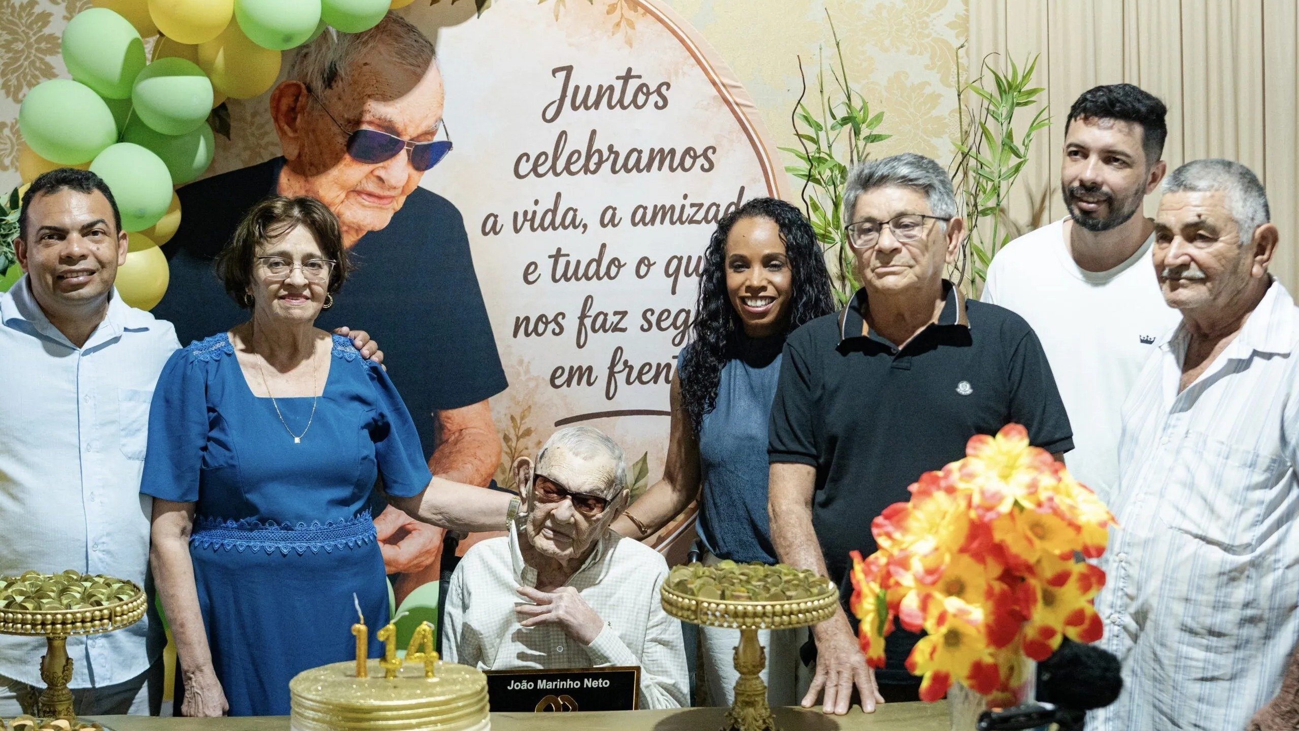 Jo&atilde;o Marinho Neto celebra seu 114&ordm; anivers&aacute;rio, reafirmando sua marca de longevidade como um dos homens mais velhos do mundo -  (crédito: LongeviQuest)