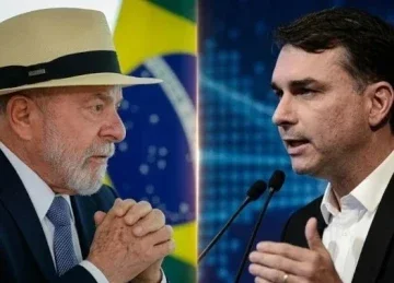 Lula e Fl&aacute;vio Bolsonaro figuram em pesquisas que mostram cen&aacute;rios acirrados para o segundo turno das elei&ccedil;&otilde;es -  (crédito: Ricardo Stuckert/PR-Minervino J&uacute;nior/CB)