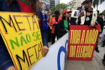 Justiça manda Meta excluir posts sobre demissão por voto político -  (crédito: Paulo Pinto/Agência Brasil)