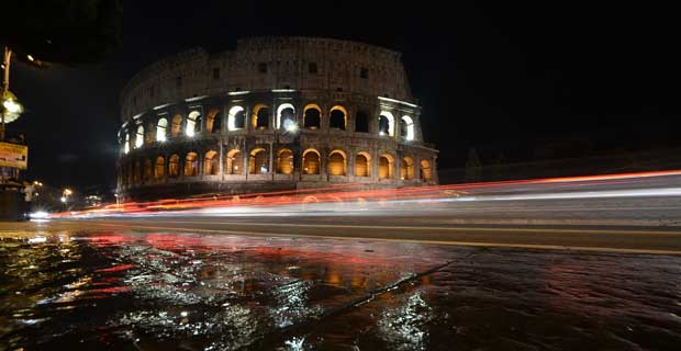 Descobertos espetaculares afrescos coloridos no Coliseu de Roma - AFP PHOTO / FILES / FILIPPO MONTEFORTE 