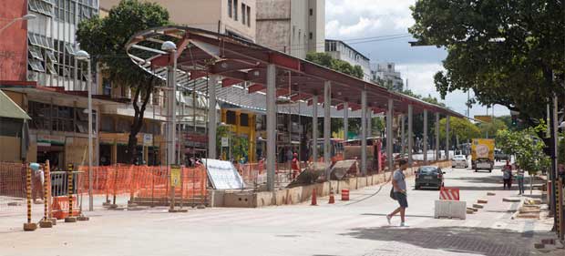 Mais uma rua será fechada no Centro de BH para obras do BRT - Tom Braga/BHTrans
