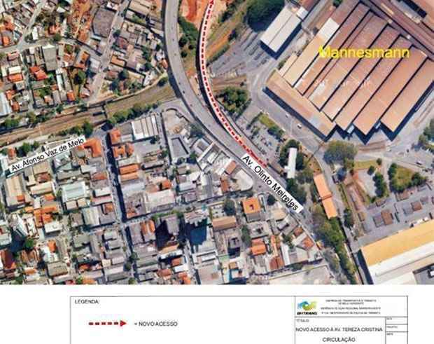 Novo viaduto no Barreiro de Baixo será liberado na quarta-feira - Reprodução/BHTrans