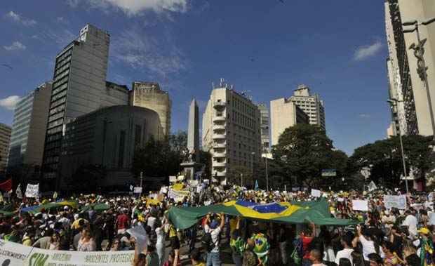 Praça Sete: o coração das passeatas na capital mineira - Maria Tereza Correia/EM/D.A Press