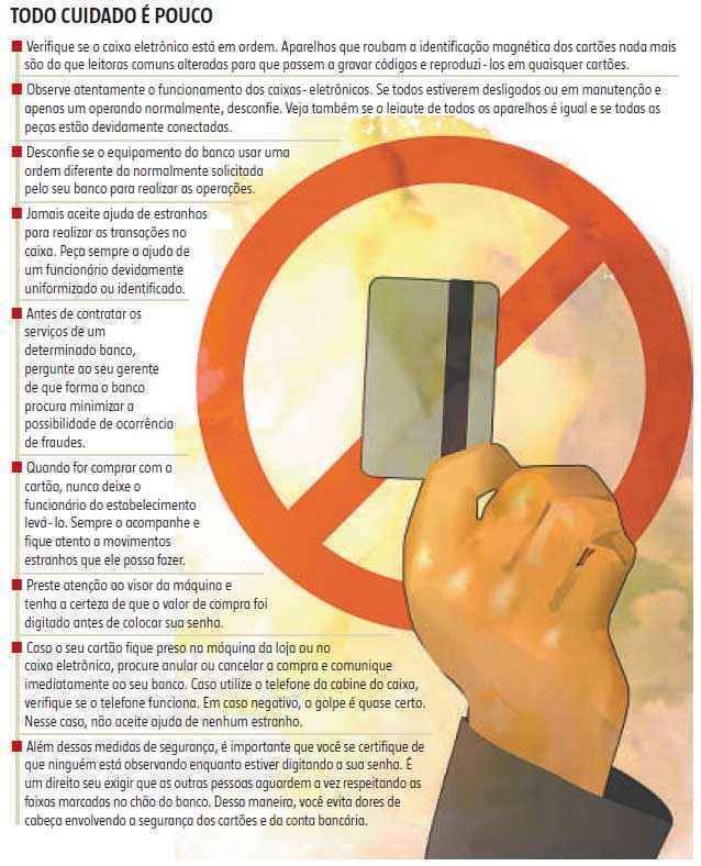Cuidados ao usar caixas eletrônicos e e-mails para não cair no golpe do cartão clonado
