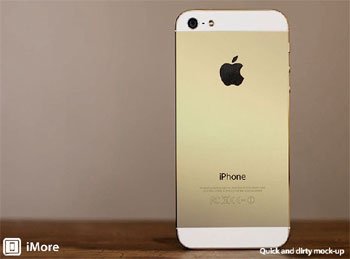 Apple pode apresentar iPhone 5S dourado - O site iMore imaginou como seria um iPhone 5S dourado.
