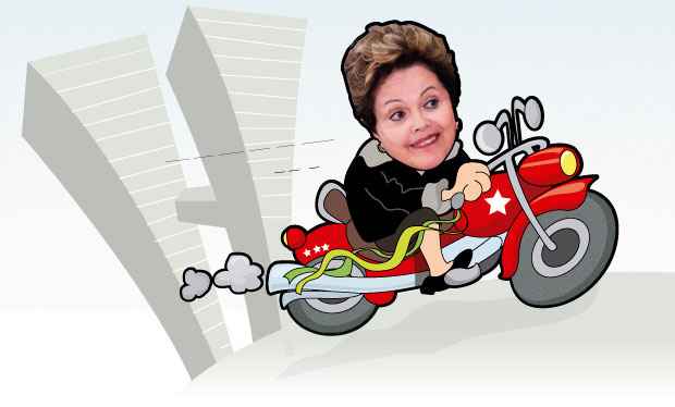 Dilma driblou seguranças e saiu de moto pelas ruas de Brasília, diz ministro - Arte/Soraia Piva