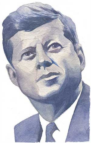 Católico e ligado à família, Kennedy tinha opiniões controversas e sabia atrair os holofotes - Arte/EM