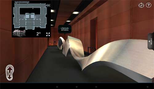 Com recursos de realidade aumentada, aplicativo possibilita passeio virtual a museu de BH - REPRODUÇÃO DE TELA